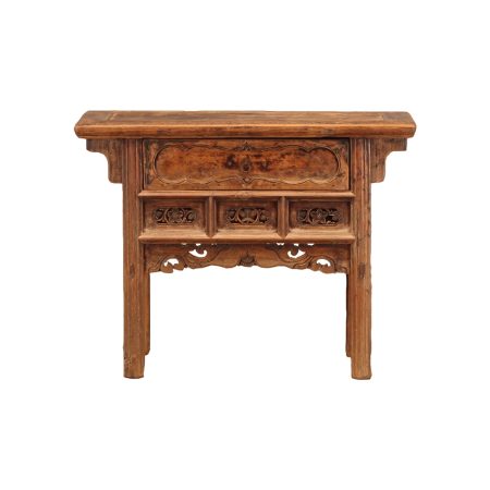 2021-122-O古董中式木桌，带储物抽屉
