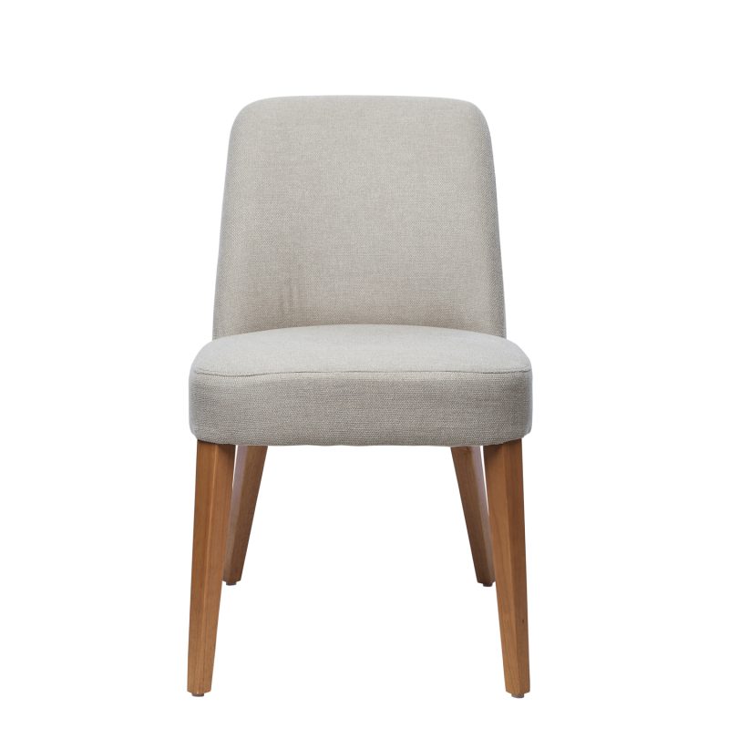 Shack New York Upholstered Dining Chair Shell Honey Leg - front