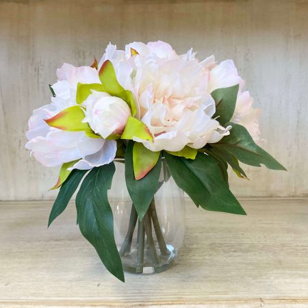 牡丹花瓶-粉色-人造花